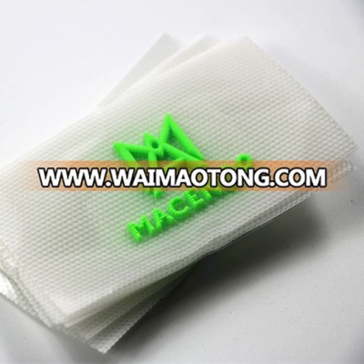 3D silicone heat transfer label reflective brand name for clothing